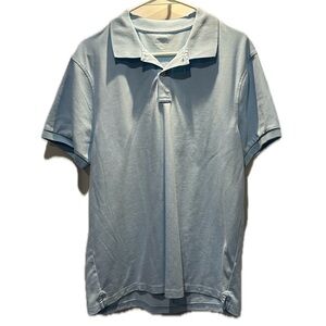 J Crew Flex Pique Polo Size:L Color:Blue